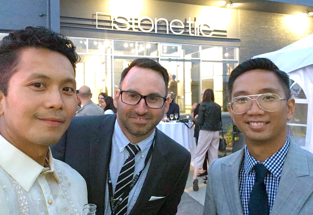 Paulo, Grant, and Joseph at the StoneTile Gala in Calgary, Alberta