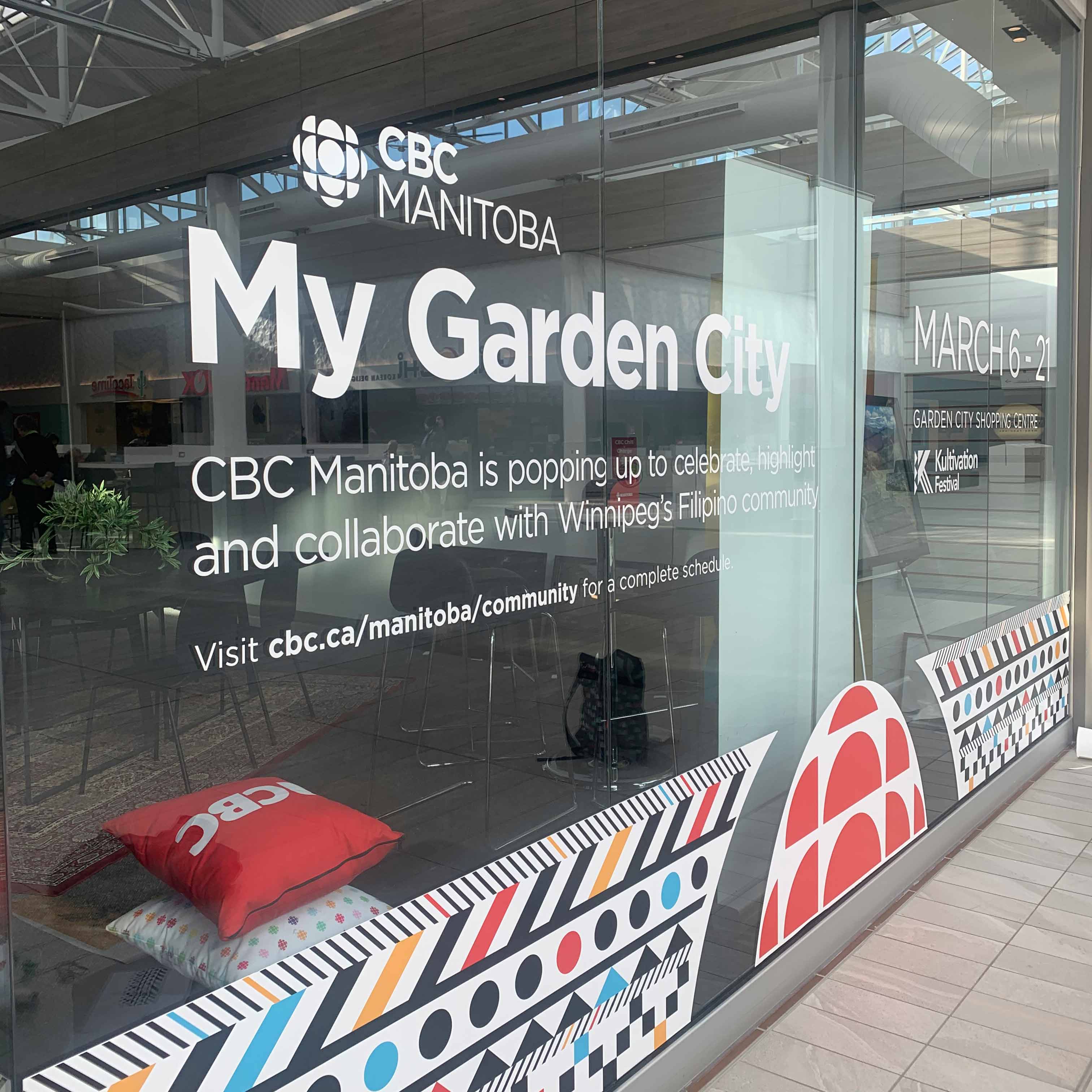 CBC Manitoba My Garden City Pop-up Bureau at Garden City Shopping Centre