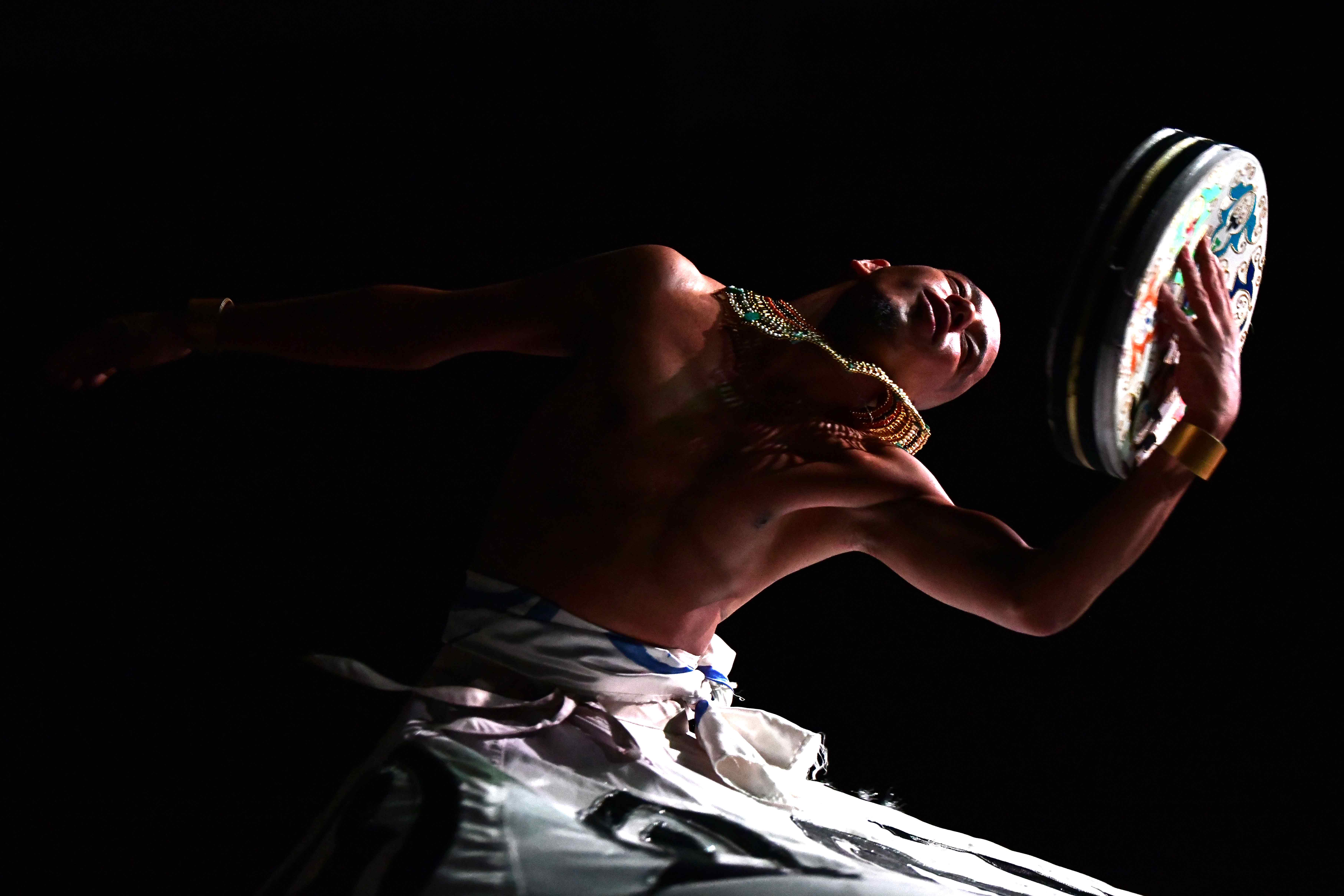 Whirling Dervish dancer at Folklorama's Egyptian Pavilion