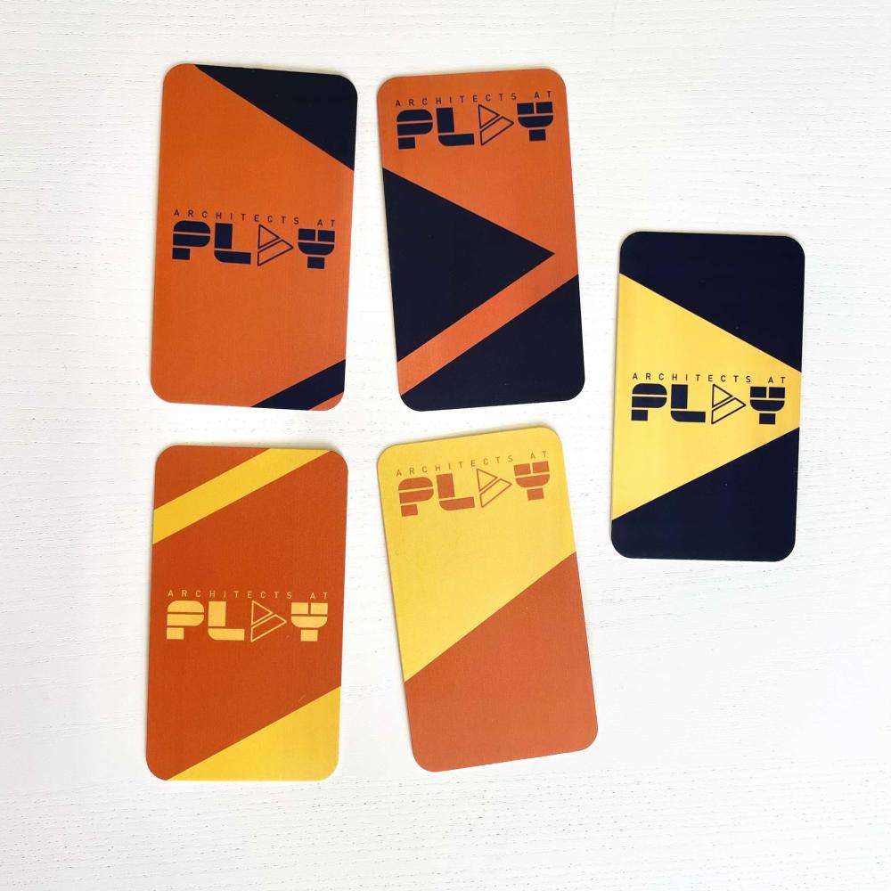 Image of the five business cards.