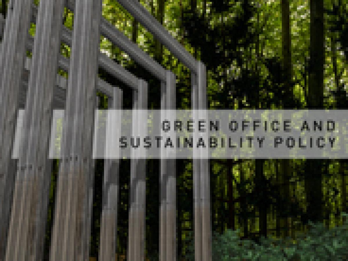 Green Office and Sustainability Policy v1.0