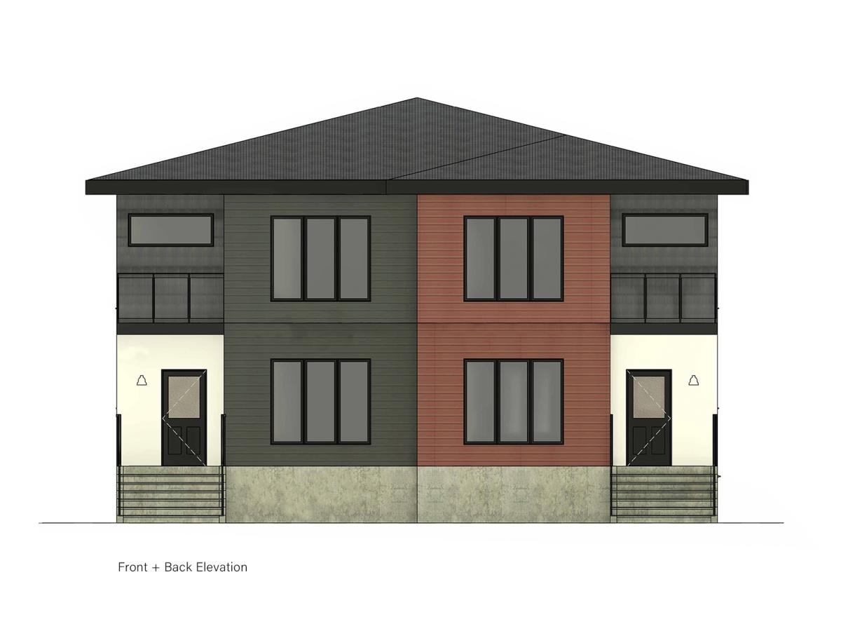 Front + Back Elevations