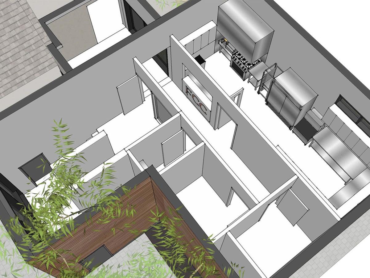 Above View of Proposed Addition