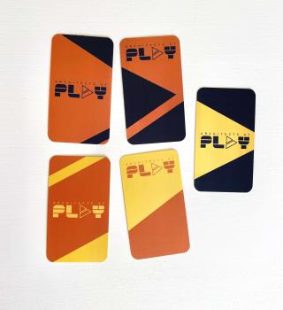 Image of the five business cards.
